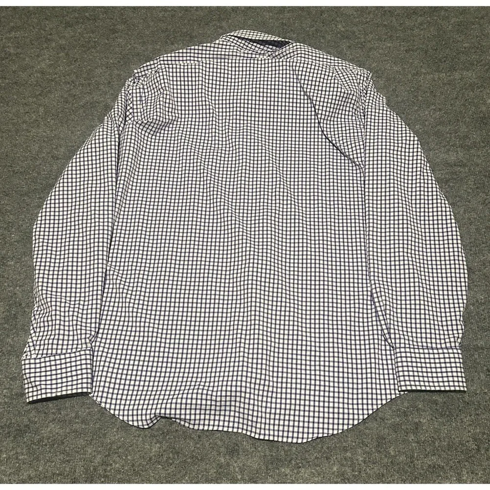 Polo Ralph Lauren Men's XL Purple Graph Checked Performance Button Nylon Shirt